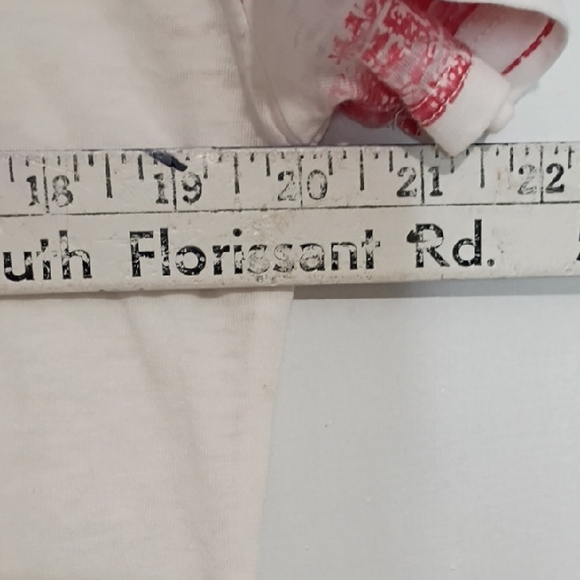 Maurices Patriotic Women's Top - White with Blue and Red Accents - Picture 6 of 10